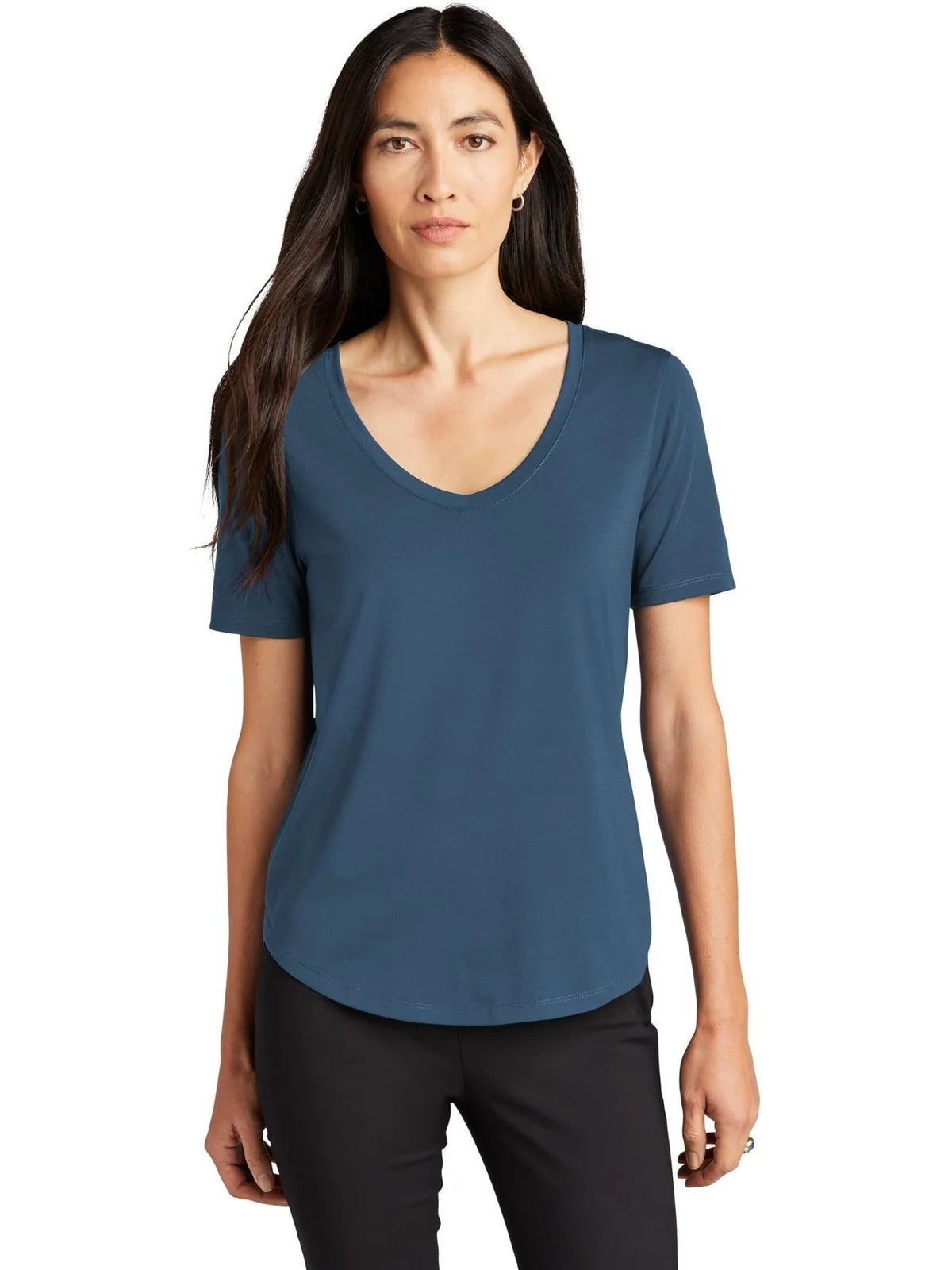 Mercer+Mettle Ladies Stretch Jersey Relaxed Scoop