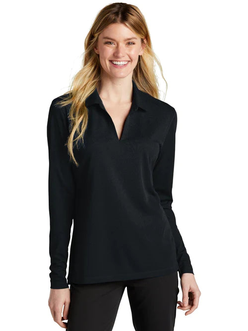 Nike Ladies Dri-FIT Micro Pique 2.0 Long Sleeve Polo