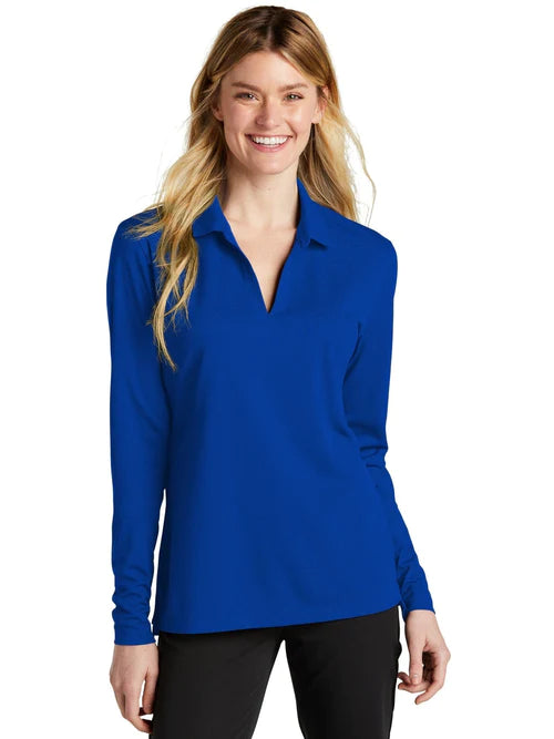 Nike Ladies Dri-FIT Micro Pique 2.0 Long Sleeve Polo