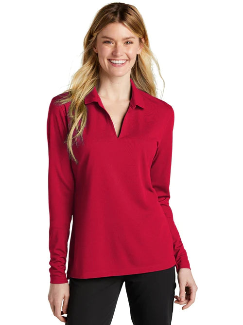 Nike Ladies Dri-FIT Micro Pique 2.0 Long Sleeve Polo