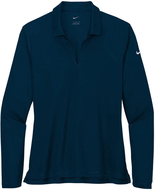 Nike Ladies Dri-FIT Micro Pique 2.0 Long Sleeve Polo