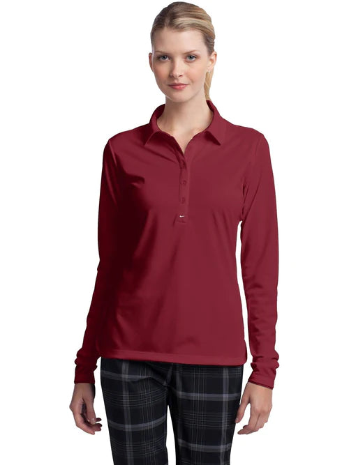 Nike Ladies Long Sleeve Dri-FIT Stretch Tech Polo