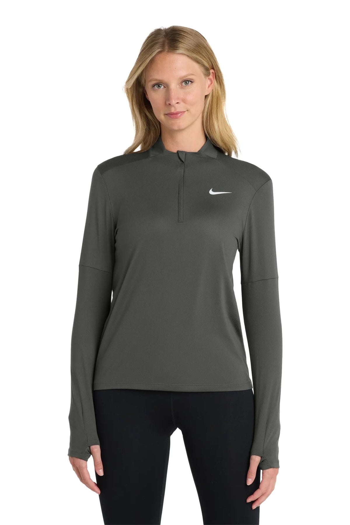Nike Women's Dri-FIT Element 1/2-Zip Top with custom logo embroidery