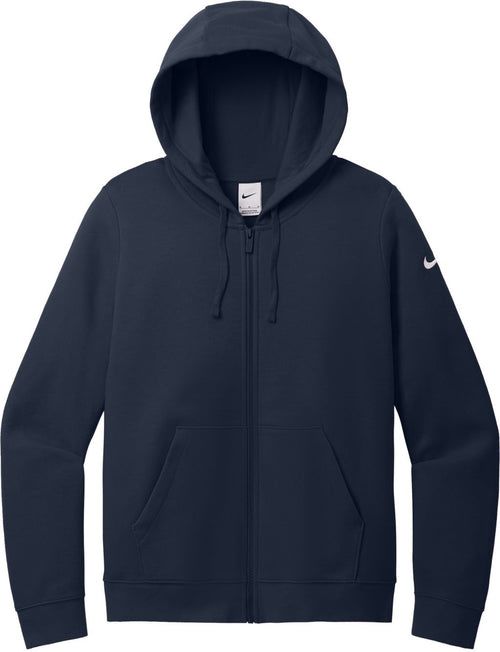 Nike Women's Club Fleece Sleeve Swoosh Full-Zip Hoodie