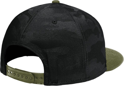 New Era Camo Flat Bill Snapback Cap