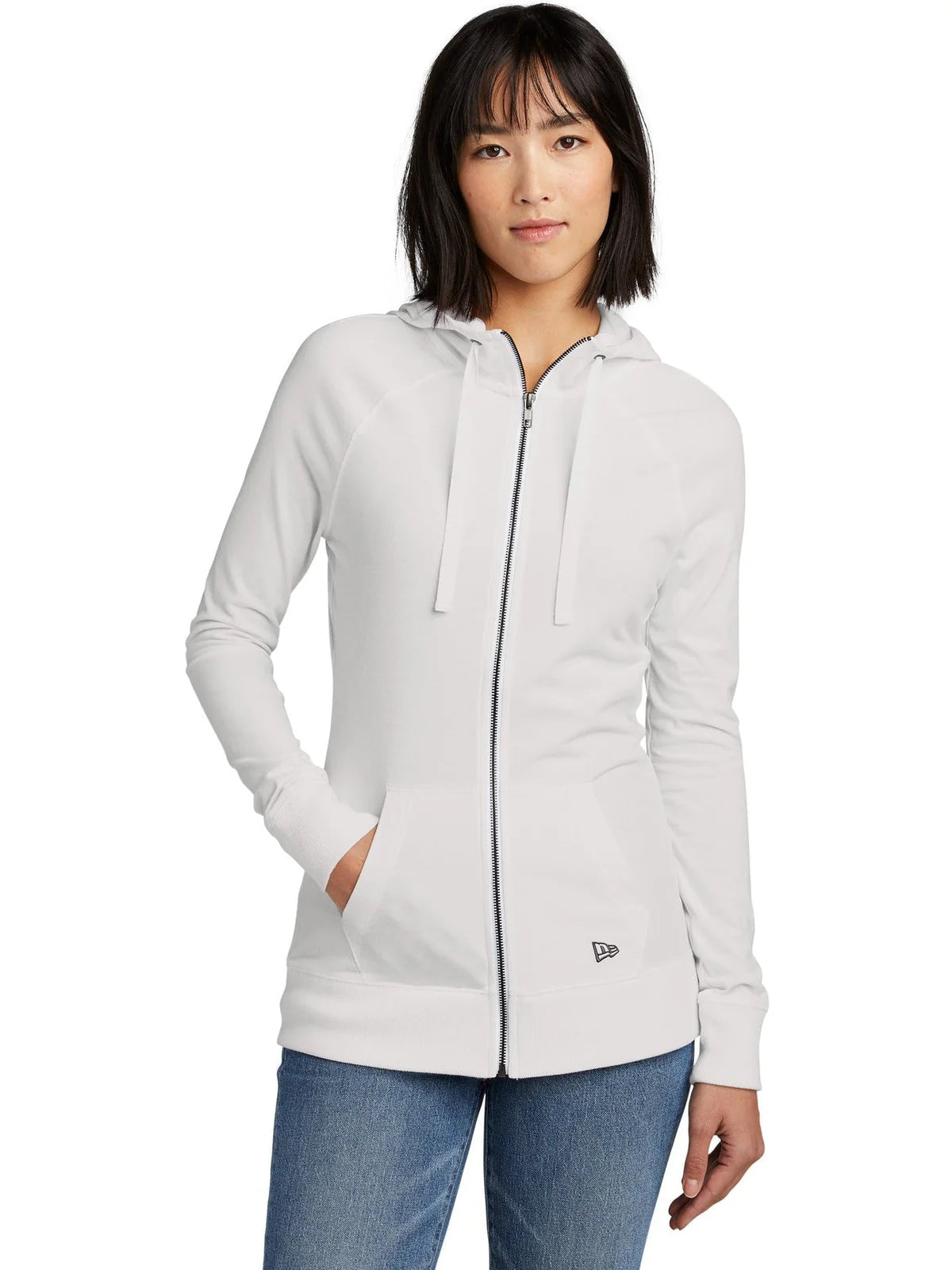 New Era Women's Sueded Cotton Blend Full-Zip Hoodie