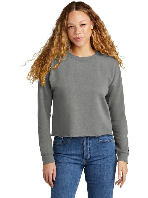 New Era Ladies Tri-Blend Fleece Crop Crew