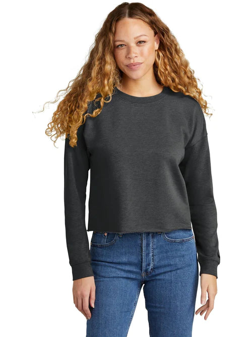 New Era Ladies Tri-Blend Fleece Crop Crew