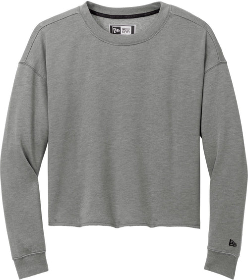 New Era Ladies Tri-Blend Fleece Crop Crew