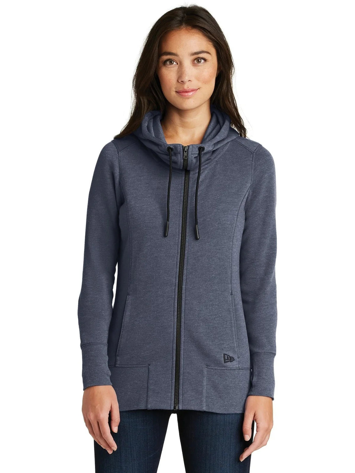 New Era Women's Tri-Blend Fleece Full-Zip Hoodie
