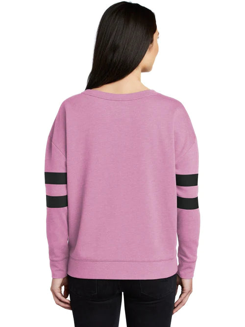 New Era Ladies Tri-Blend Fleece Varsity Crew