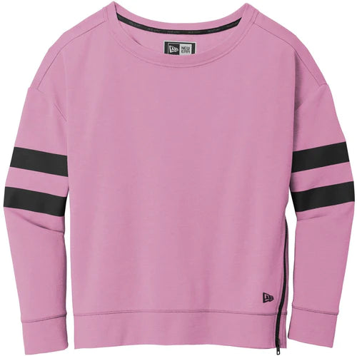 New Era Ladies Tri-Blend Fleece Varsity Crew