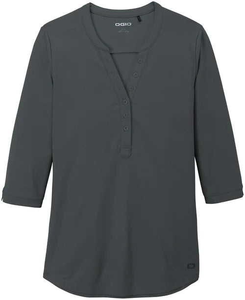 OGIO Ladies Jewel Henley