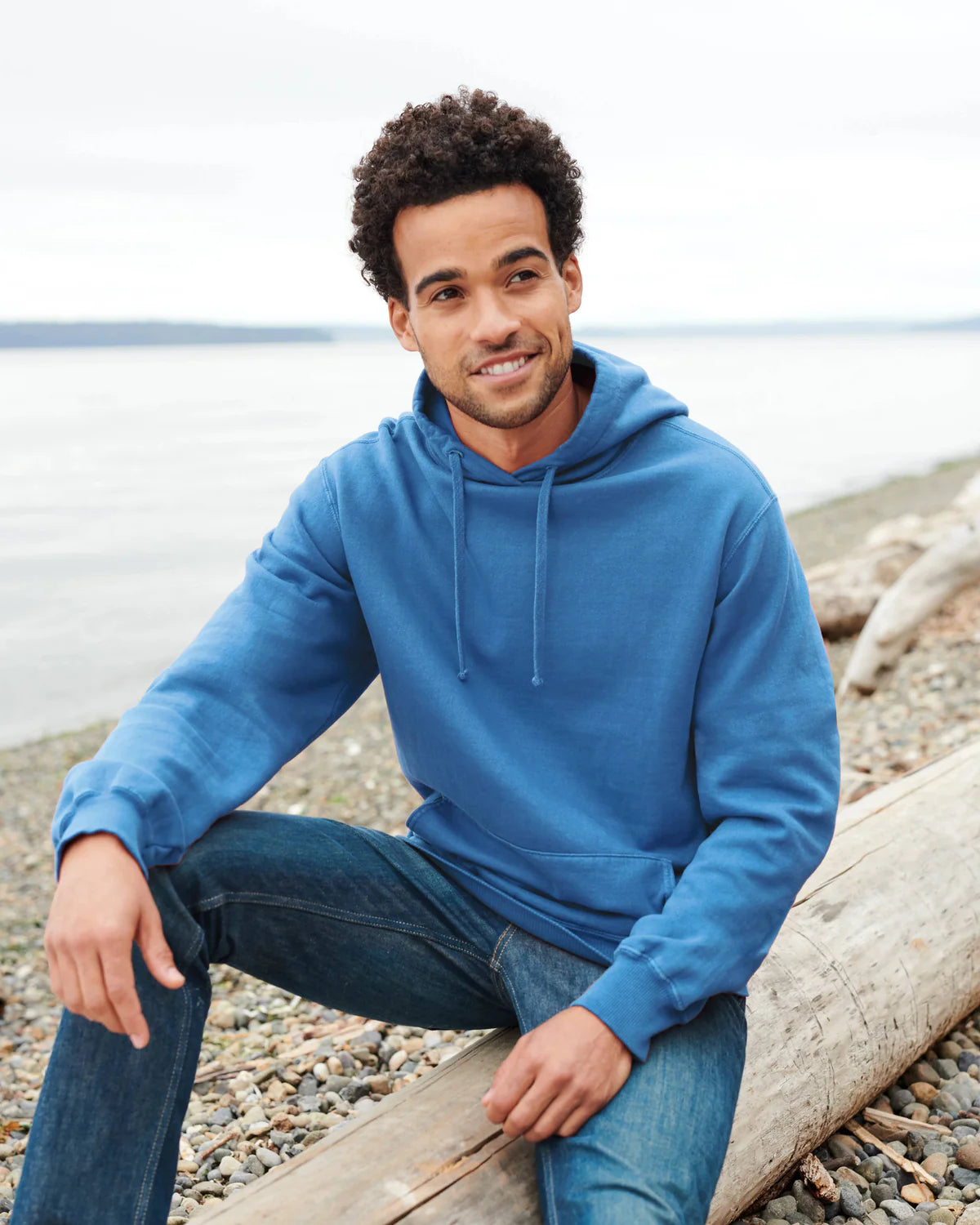 Port & Co Beach Wash Garment-Dyed Pullover Hooded Sweatshirt