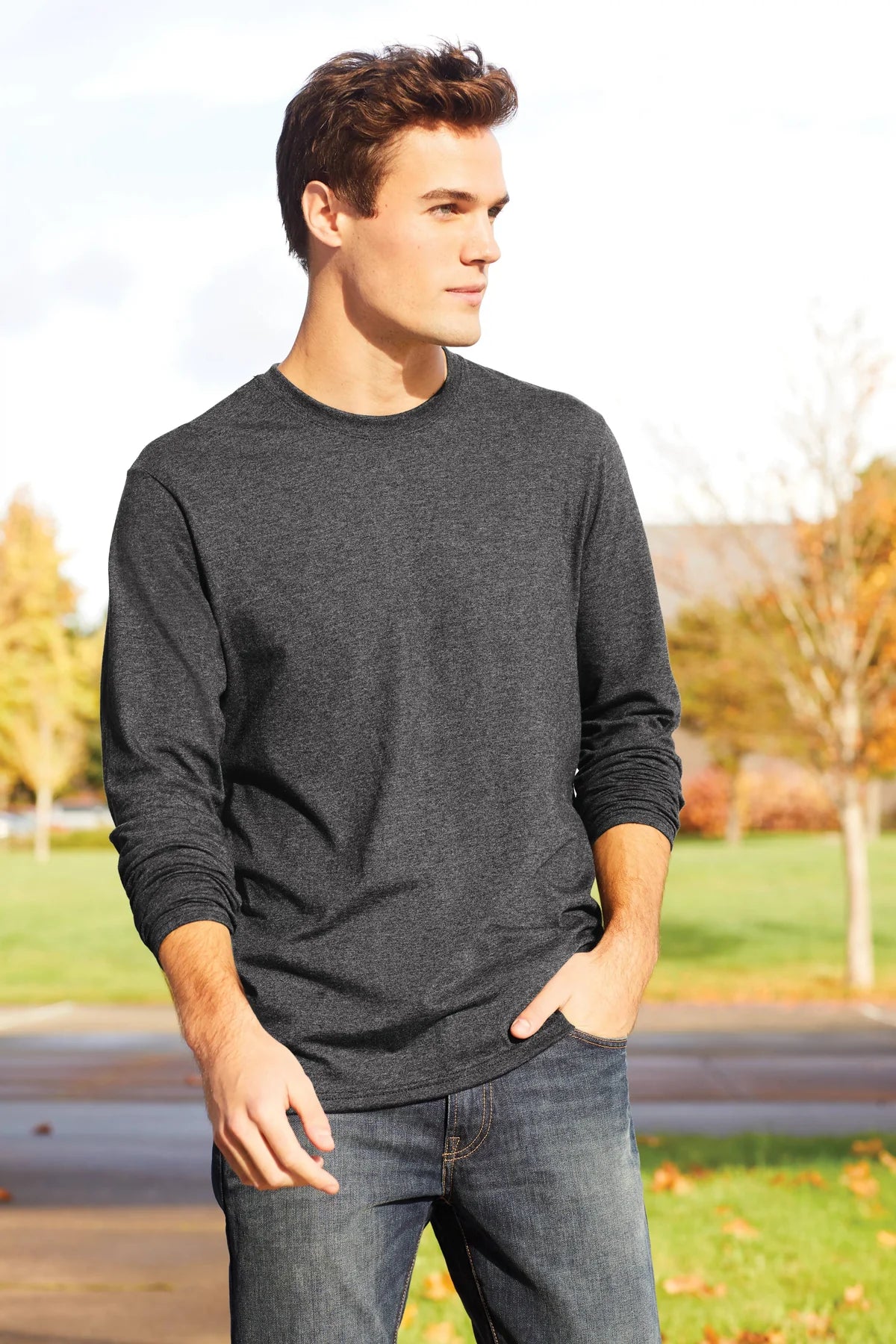 Port & Co Tri-Blend Long Sleeve Tee