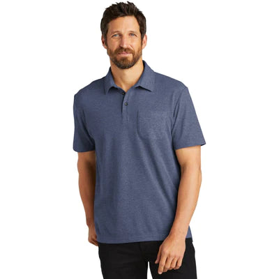 Port Authority C-FREE Cotton Blend Pique Pocket Polo