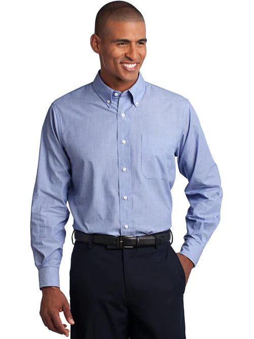 Port Authority Tall Crosshatch Easy Care Shirt