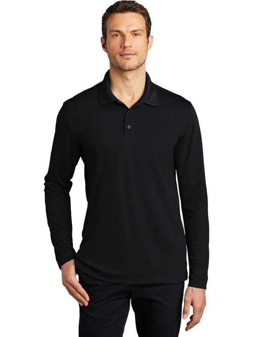 Port Authority Dry Zone UV Micro-Mesh Long Sleeve Polo