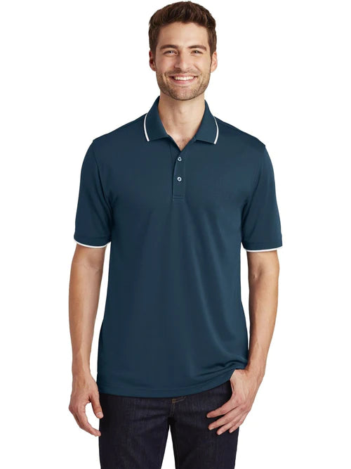 Port Authority Dry Zone UV Micro-Mesh Tipped Polo