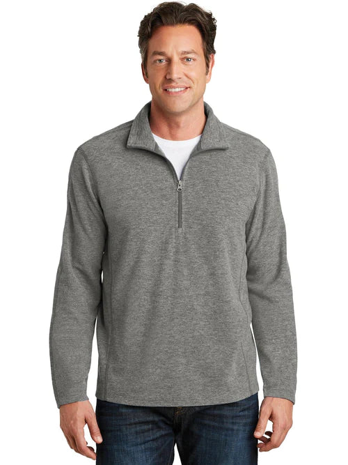 Port Authority Heather Microfleece 1/2-Zip Pullover