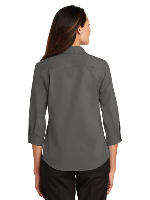 Port Authority Ladies 3/4-Sleeve SuperPro Twill Shirt