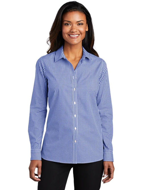 Port Authority Ladies Broadcloth Gingham Easy Care Shirt