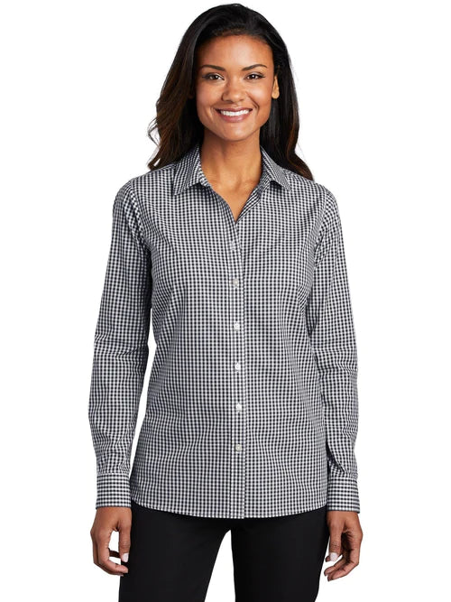 Port Authority Ladies Broadcloth Gingham Easy Care Shirt