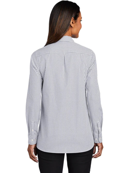 Port Authority Ladies Broadcloth Gingham Easy Care Shirt