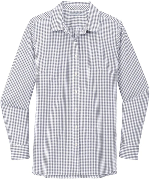 Port Authority Ladies Broadcloth Gingham Easy Care Shirt