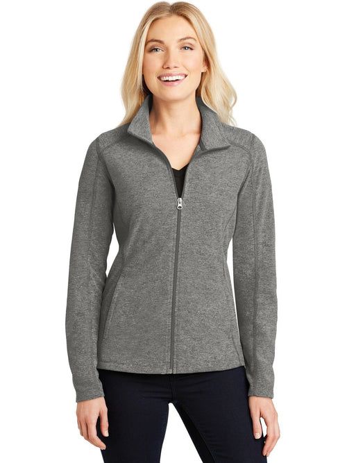 Port Authority Women's Heather Microfleece Full-Zip Jacket