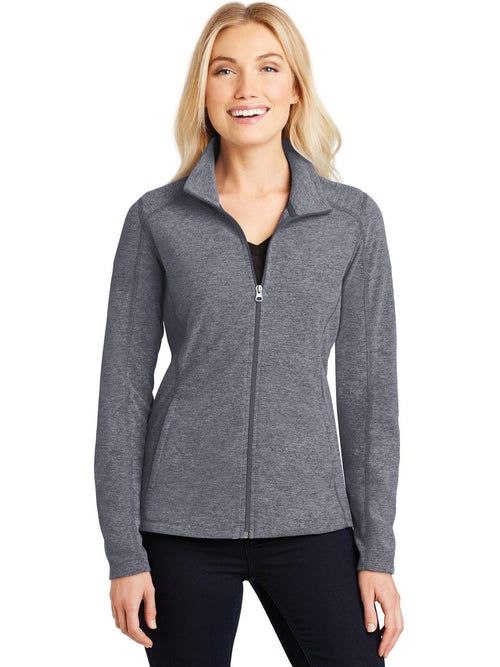Port Authority Women's Heather Microfleece Full-Zip Jacket