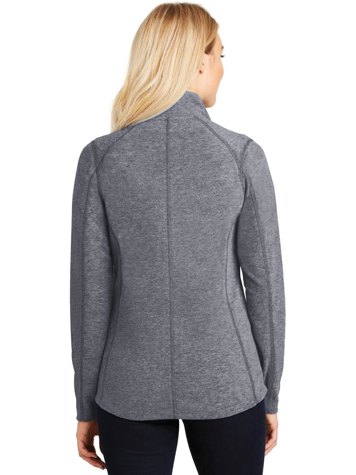 Port Authority Women's Heather Microfleece Full-Zip Jacket
