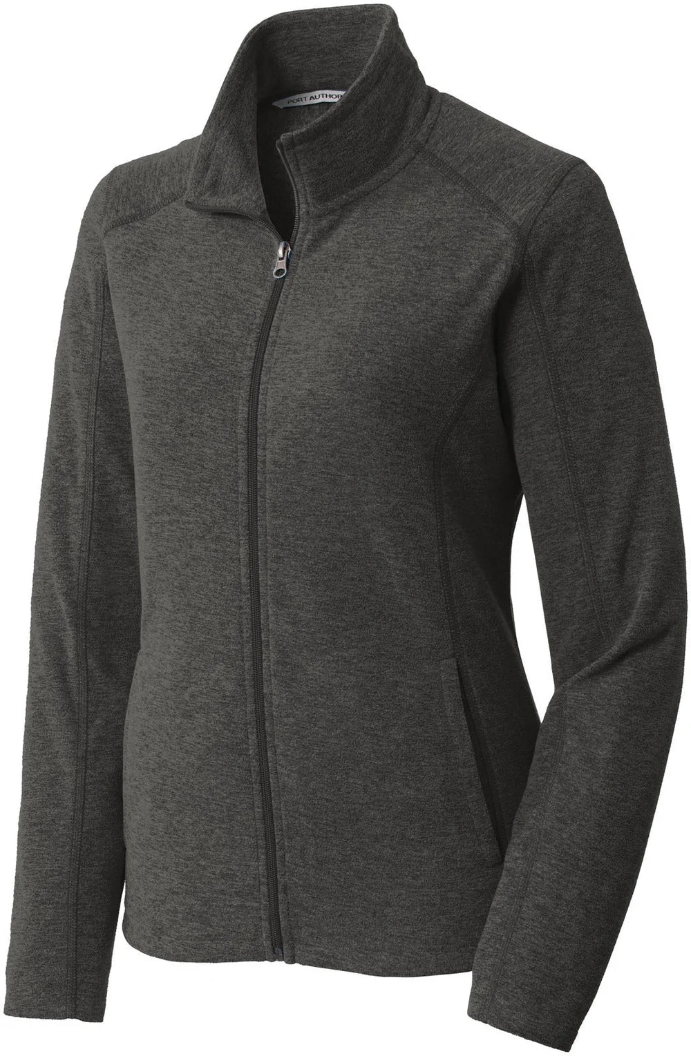 Port Authority Women's Heather Microfleece Full-Zip Jacket