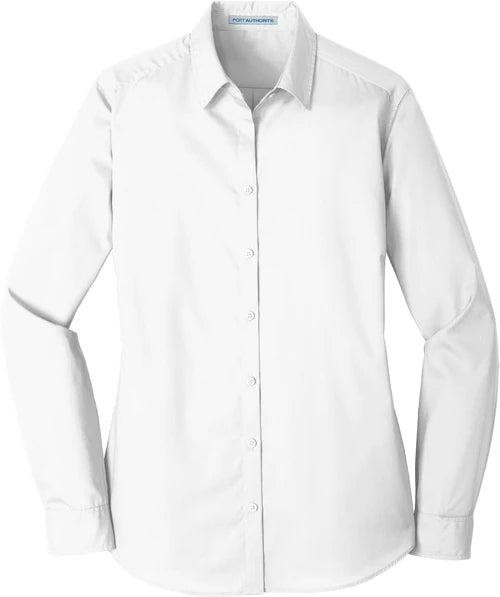 Port Authority Ladies Long Sleeve Carefree Poplin Shirt