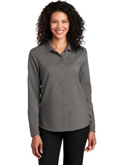 Port Authority Ladies Long Sleeve Performance Staff Shirt