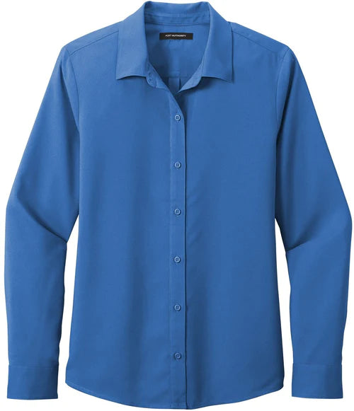 Port Authority Ladies Long Sleeve Performance Staff Shirt