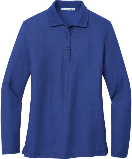 Port Authority Ladies Silk Touch Long Sleeve Polo