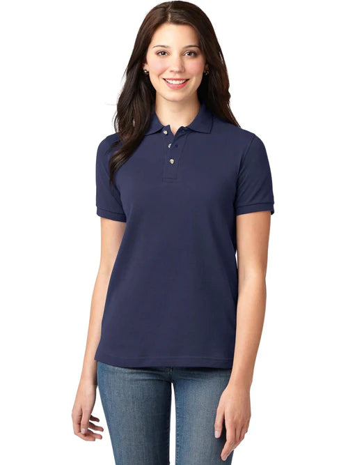 Port Authority Ladies Heavyweight Cotton Pique Polo