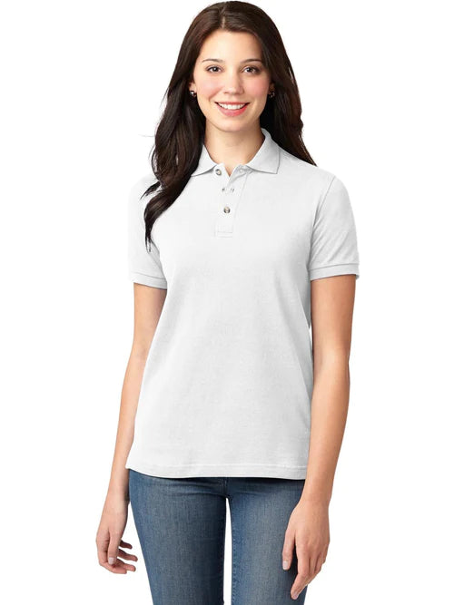 Port Authority Ladies Heavyweight Cotton Pique Polo