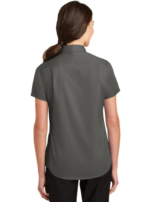 Port Authority Ladies Short Sleeve SuperPro Twill Shirt