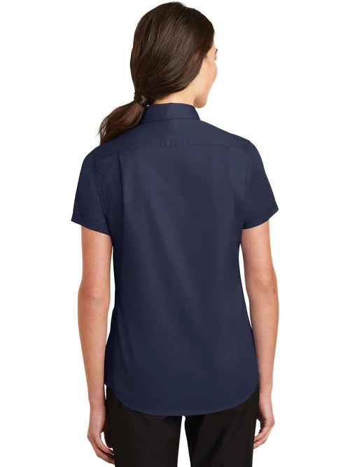 Port Authority Ladies Short Sleeve SuperPro Twill Shirt