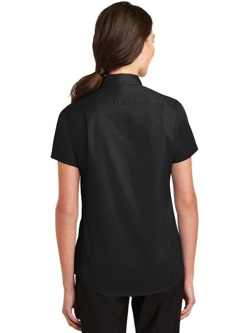 Port Authority Ladies Short Sleeve SuperPro Twill Shirt