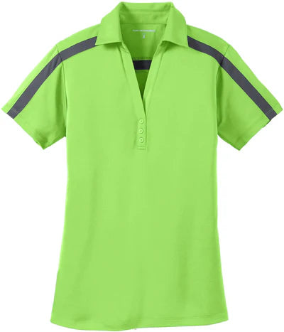 Port Authority Women's Silk Touch Performance Colorblock Stripe Polo