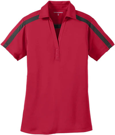 Port Authority Women's Silk Touch Performance Colorblock Stripe Polo