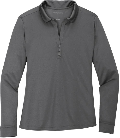 Port Authority Ladies Silk Touch Performance Long Sleeve Polo