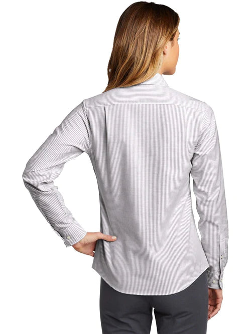 Port Authority Ladies SuperPro Oxford Stripe Shirt