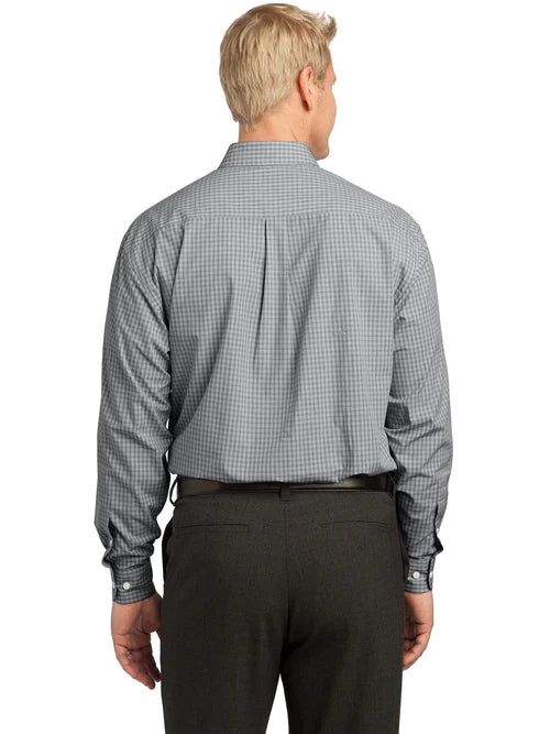 Port Authority Plaid Pattern Easy Care Shirt