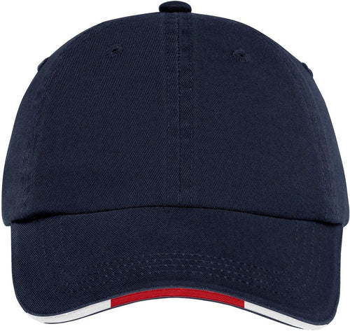 Port Authority Sandwich Bill Cap with Striped Closure