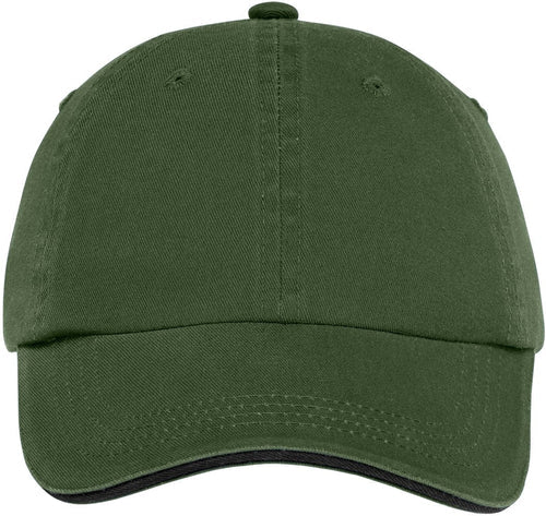 Port Authority Sandwich Bill Cap with Striped Closure