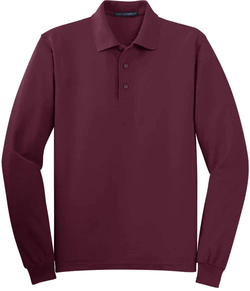 Port Authority Tall Silk Touch Long Sleeve Polo